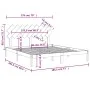 Estructura cama de madera maciza blanca super king 180x200 cm de vidaXL, Camas y somieres - Ref: Foro24-3104884, Precio: 140,...