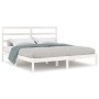 Estructura de cama madera maciza de pino blanco 200x200 cm de vidaXL, Camas y somieres - Ref: Foro24-3104954, Precio: 130,34 ...