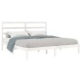 Estructura de cama madera maciza de pino blanco 200x200 cm de vidaXL, Camas y somieres - Ref: Foro24-3104954, Precio: 130,34 ...