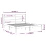 Massives Bettgestell aus weißem Kiefernholz, 200 x 200 cm von vidaXL, Betten und Lattenroste - Ref: Foro24-3104954, Preis: 13...