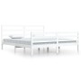Estructura de cama madera maciza de pino blanco 200x200 cm de vidaXL, Camas y somieres - Ref: Foro24-3105027, Precio: 147,05 ...