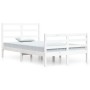 Solid white pine wood bed frame 120x200 cm by vidaXL, Beds and slatted bases - Ref: Foro24-3105002, Price: 118,18 €, Discount: %