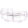Massiver Bettrahmen aus weißem Kiefernholz, 120 x 200 cm von vidaXL, Betten und Lattenroste - Ref: Foro24-3105002, Preis: 118...