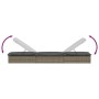 Liegestuhl 1 Stück mit kleinem Rattan-Tisch in Grau von vidaXL, Liegen - Ref: Foro24-319633, Preis: 161,45 €, Rabatt: %