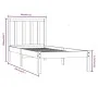 Solid pine wood bed frame 90x190 cm by vidaXL, Beds and slatted bases - Ref: Foro24-3105101, Price: 90,25 €, Discount: %