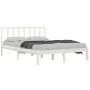 Solid white pine wood bed frame 140x200 cm by vidaXL, Beds and slatted bases - Ref: Foro24-3105072, Price: 120,52 €, Discount: %