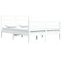 White solid pine wood bed frame 140x200 cm by vidaXL, Beds and slatted bases - Ref: Foro24-3105007, Price: 124,36 €, Discount: %