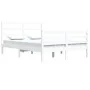 White solid pine wood bed frame 140x200 cm by vidaXL, Beds and slatted bases - Ref: Foro24-3105007, Price: 122,86 €, Discount: %