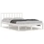 Solid white pine wood bed frame 120x190 cm by vidaXL, Beds and slatted bases - Ref: Foro24-3105107, Price: 127,04 €, Discount: %