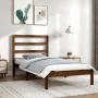 Bettgestell aus massivem Kiefernholz, honigbraun, 100 x 200 cm von vidaXL, Betten und Lattenroste - Ref: Foro24-3104926, Prei...