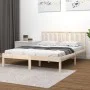 Solid pine wood bed frame 200x200 cm by vidaXL, Beds and slatted bases - Ref: Foro24-3105091, Price: 126,09 €, Discount: %
