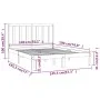 Solid white pine wood bed frame 140x190 cm by vidaXL, Beds and slatted bases - Ref: Foro24-3105141, Price: 117,59 €, Discount: %