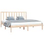 Estructura de cama de madera maciza de pino 200x200 cm de vidaXL, Camas y somieres - Ref: Foro24-3105180, Precio: 123,77 €
