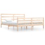 Estructura de cama de madera maciza de pino 200x200 cm de vidaXL, Camas y somieres - Ref: Foro24-3105026, Precio: 135,91 €, D...