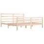 Solid pine wood bed frame 200x200 cm by vidaXL, Beds and slatted bases - Ref: Foro24-3105026, Price: 135,81 €, Discount: %
