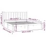 Solid black pine wood bed frame 200x200 cm by vidaXL, Beds and slatted bases - Ref: Foro24-3105184, Price: 153,38 €, Discount: %