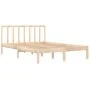 Solid pine wood bed frame 120x200 cm by vidaXL, Beds and slatted bases - Ref: Foro24-3105066, Price: 109,42 €, Discount: %