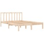 Estructura de cama madera maciza de pino 120x190 cm de vidaXL, Camas y somieres - Ref: Foro24-3105106, Precio: 115,57 €, Desc...