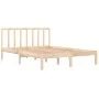 Solid pine wood bed frame 120x190 cm by vidaXL, Beds and slatted bases - Ref: Foro24-3105106, Price: 114,19 €, Discount: %