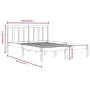 Solid pine wood bed frame 120x190 cm by vidaXL, Beds and slatted bases - Ref: Foro24-3105106, Price: 114,19 €, Discount: %