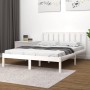 Massiver Bettrahmen aus weißem Kiefernholz, 160 x 200 cm von vidaXL, Betten und Lattenroste - Ref: Foro24-3105082, Preis: 128...