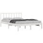 Solid white pine wood bed frame 160x200 cm by vidaXL, Beds and slatted bases - Ref: Foro24-3105082, Price: 128,87 €, Discount: %