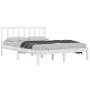 Solid white pine wood bed frame 160x200 cm by vidaXL, Beds and slatted bases - Ref: Foro24-3105082, Price: 128,87 €, Discount: %