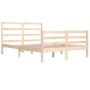 Solid pine wood bed frame 140x200 cm by vidaXL, Beds and slatted bases - Ref: Foro24-3105006, Price: 114,73 €, Discount: %