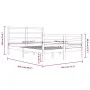 Estructura de cama madera maciza de pino 140x200 cm de vidaXL, Camas y somieres - Ref: Foro24-3105006, Precio: 113,28 €, Desc...