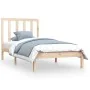 Bettgestell aus massivem Kiefernholz, 90 x 200 cm von vidaXL, Betten und Lattenroste - Ref: Foro24-3105145, Preis: 78,00 €, R...