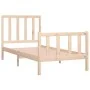 Estructura de cama madera maciza 90x190 cm de vidaXL, Camas y somieres - Ref: Foro24-3105190, Precio: 88,89 €, Descuento: %