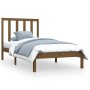 Estructura de cama madera maciza pino marrón miel 100x200 cm de vidaXL, Camas y somieres - Ref: Foro24-3105153, Precio: 99,85...