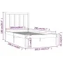 Massives Bettgestell aus weißem Kiefernholz, 100 x 200 cm von vidaXL, Betten und Lattenroste - Ref: Foro24-3105151, Preis: 94...