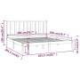 Solid white pine wood bed frame 200x200 cm by vidaXL, Beds and slatted bases - Ref: Foro24-3105181, Price: 134,53 €, Discount: %