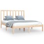 Solid pine wood bed frame 120x190 cm by vidaXL, Beds and slatted bases - Ref: Foro24-3105130, Price: 111,26 €, Discount: %