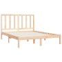 Solid pine wood bed frame 120x190 cm by vidaXL, Beds and slatted bases - Ref: Foro24-3105130, Price: 111,26 €, Discount: %