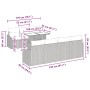Conjunto de sofá de jardín 8 pcs Gris claro 100 x 55 x 73 cm
