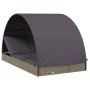 2-person sun lounger with round awning PE rattan gray 211x112x140 cm by vidaXL, Loungers - Ref: Foro24-319655, Price: 282,63 ...