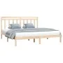 Solid wood bed frame 200x200 cm by vidaXL, Beds and slatted bases - Ref: Foro24-3105270, Price: 127,51 €, Discount: %