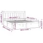 Solid wood bed frame 200x200 cm by vidaXL, Beds and slatted bases - Ref: Foro24-3105270, Price: 127,51 €, Discount: %
