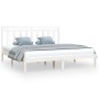 Weißer Massivholzbettrahmen 200x200 cm von vidaXL, Betten und Lattenroste - Ref: Foro24-3105271, Preis: 140,61 €, Rabatt: %