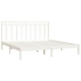 Estructura de cama madera maciza blanco 200x200 cm de vidaXL, Camas y somieres - Ref: Foro24-3105271, Precio: 140,15 €, Descu...