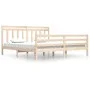 Bettgestell aus Massivholz 200x200 cm von vidaXL, Betten und Lattenroste - Ref: Foro24-3105335, Preis: 142,65 €, Rabatt: %