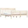 Bettgestell aus Massivholz 200x200 cm von vidaXL, Betten und Lattenroste - Ref: Foro24-3105335, Preis: 142,65 €, Rabatt: %