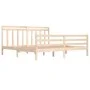 Bettgestell aus Massivholz 200x200 cm von vidaXL, Betten und Lattenroste - Ref: Foro24-3105335, Preis: 142,65 €, Rabatt: %