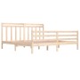 Solid wood bed frame 200x200 cm by vidaXL, Beds and slatted bases - Ref: Foro24-3105335, Price: 144,18 €, Discount: %