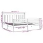 Bettgestell aus Massivholz 200x200 cm von vidaXL, Betten und Lattenroste - Ref: Foro24-3105335, Preis: 142,65 €, Rabatt: %