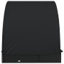 2-person sun lounger with round black PE rattan awning 211x112x140 cm by vidaXL, Loungers - Ref: Foro24-319656, Price: 284,18...