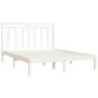 Solid white pine wood bed frame 160x200 cm by vidaXL, Beds and slatted bases - Ref: Foro24-3105261, Price: 128,59 €, Discount: %