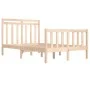 Solid wood bed frame 120x190 cm by vidaXL, Beds and slatted bases - Ref: Foro24-3105350, Price: 114,26 €, Discount: %
